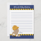 Kaarten voor advies over het Baby shower van const (Voorkant)