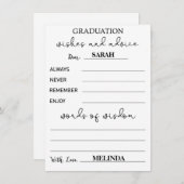 Kaarten voor advies van het afstuderen - Advies vo (Voorkant / Achterkant)