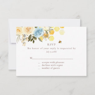 Kaarten voor bijenrespons RSVP kaartje
