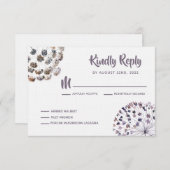 Kaarten voor Boho Wedding Invitation RSVP Response (Voorkant / Achterkant)