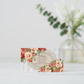 Kaarten voor bruiloft Website Visitekaartje (Staand voorkant)