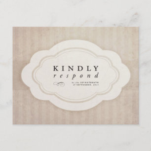Kaarten voor  Charm Cream-respons RSVP Kaartje