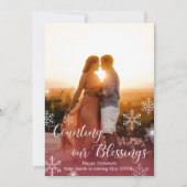 Kaarten voor de aankondiging van de kerstzwangersc (Voorkant)