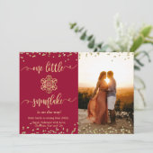 Kaarten voor de aankondiging van de kerstzwangersc (Staand voorkant)