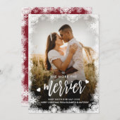 Kaarten voor de aankondiging van de kerstzwangersc (Voorkant / Achterkant)