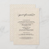 Kaarten voor details over poolbruiloft (Polka Dot (Voorkant / Achterkant)