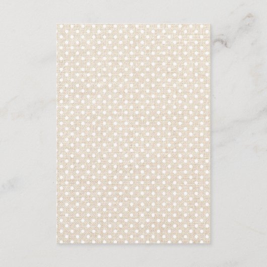 Kaarten voor details over poolbruiloft (Polka Dot (Achterkant)