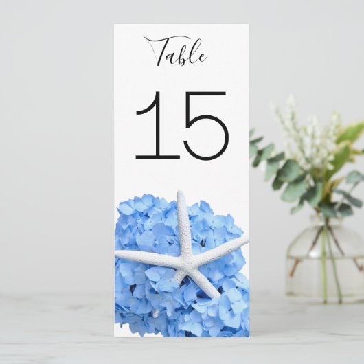 Kaarten voor dubbelzijdig tabelnummer zeetuin (Staand voorkant)
