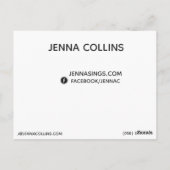 Kaarten voor entertainers (Achterkant)