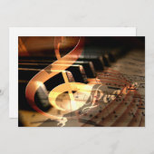 kaarten voor feestelijke viering met piofoon voor (Voorkant / Achterkant)