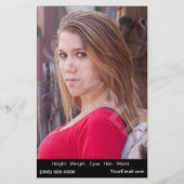 Kaarten voor headshot Model Comp (Achterkant)