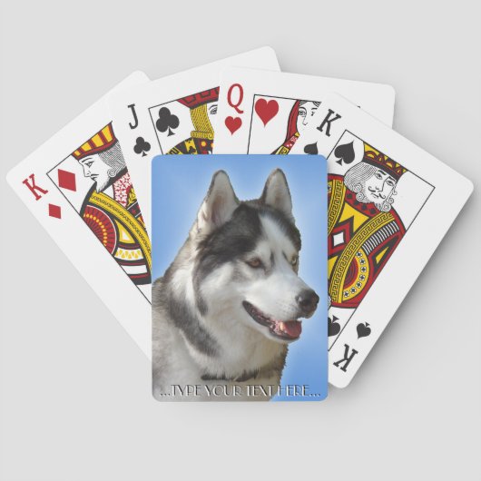 Kaarten voor het afspelen van Husky Personaliseren (Achterkant)