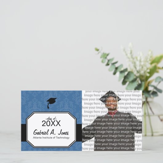 Kaarten voor het Afstuderen van Classy School (Staand voorkant)