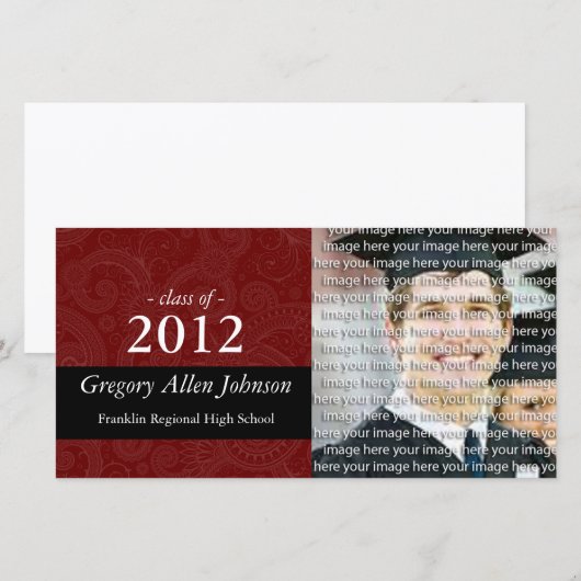 Kaarten voor het Afstuderen van Classy School (Voorkant / Achterkant)