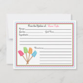 Kaarten voor het bakken van rubber spatulas (Voorkant)