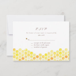 Kaarten voor Honeycomb en Floral Response RSVP Kaartje
