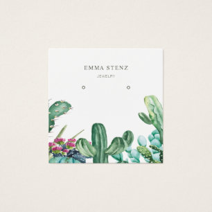 Kaarten voor juwelenweergave verdienen ・ Drijvende Vierkante Visitekaartjes