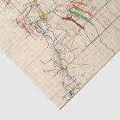 Kaarten voor kernreactoren Nummer VI Tissuepapier (Detail)