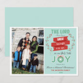 Kaarten voor kerstfoto's in bijbelformaat (Psalm 1 (Voorkant / Achterkant)