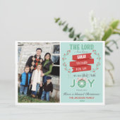 Kaarten voor kerstfoto's in bijbelformaat (Psalm 1 (Staand voorkant)