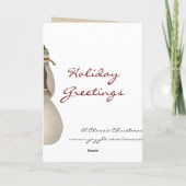 Kaarten voor kerstmis in het land Snowman (Achterkant)