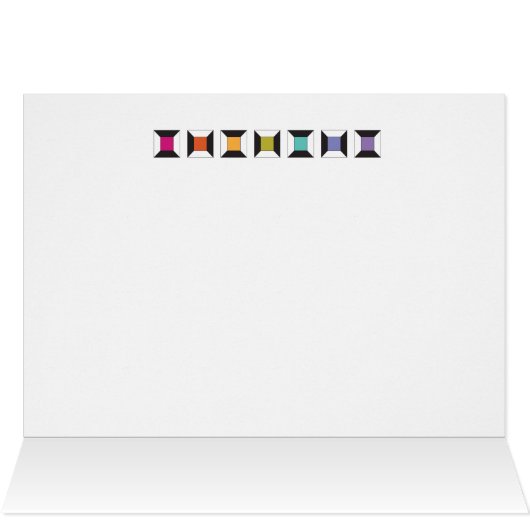 Kaarten voor kleurrijke naaimachine Kilt Pattern N (Binnen Horizontaal (Boven))