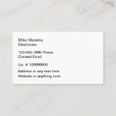 Kaarten voor moderne elektronische bedrijfsprofiel visitekaartje (Achterkant)