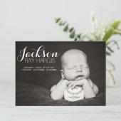 Kaarten voor moderne geboorteaankondiging (Staand voorkant)