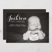 Kaarten voor moderne geboorteaankondiging (Voorkant / Achterkant)