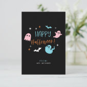 Kaarten voor pastel Halloween Classroom (Staand voorkant)