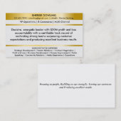 Kaarten voor Résumé Networking Visitekaartje (Voorkant / Achterkant)