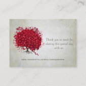 Kaarten voor rode hartritme plaatskaartje (Achterkant)