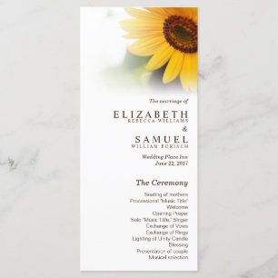 Kaarten voor Sunflower Summer Weddenprogramma
