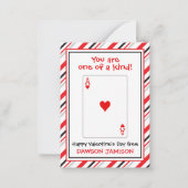 Kaarten voor Valentijnse klaslokalen voor het spel Notitiekaartje (Voorkant)