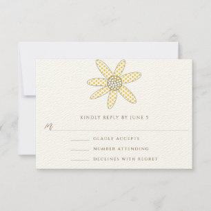 Kaarten voor Whimsical Flower Tree Wedding Respons RSVP Kaartje