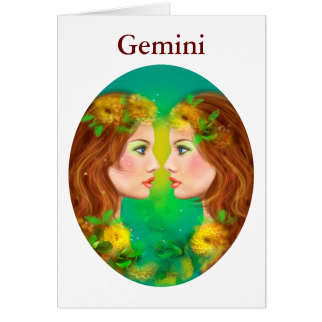 Kaarten Zodiac - Fantasy Gemini (Voorkant)