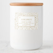 Kaartenlabel Dalmatiaans patroon ontwerp Voedselcontainer Etiket (Voorkant)