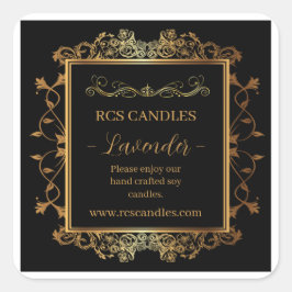 Kaartenlabel Vierkante Sticker