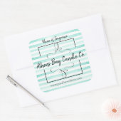 Kaartenlabel Vierkante Sticker (Envelop)