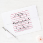 Kaartenlabel Vierkante Sticker (Envelop)