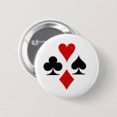 Kaartenpasje afspelen ronde button 5,7 cm (Voorkant /achterkant)