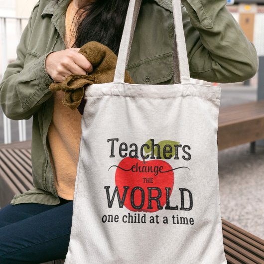 Kaartentypografie schoolleraar tote bag