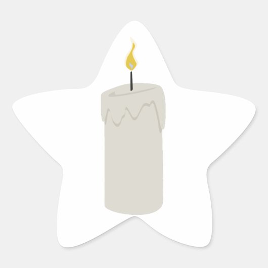 Kaartenvlam Ster Sticker (Voorkant)