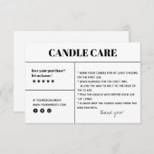 Kaartenzorg Dank u Verpakkende Kaart (Voorkant / Achterkant)