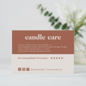 Kaartenzorg Dank u Verpakkende Kaart (Staand voorkant)