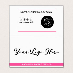 Kaartenzorg en Bedankt van de Klant Gevouwen Visit Visitekaartjes