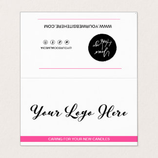 Kaartenzorg en Bedankt van de Klant Gevouwen Visit Visitekaartjes