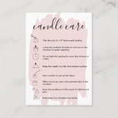 Kaartenzorginstructies Kaart Voeg uw Logo Blush to Visitekaartje (Voorkant)