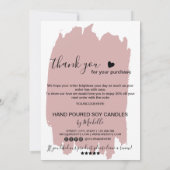 Kaartje voor kaartje Dank je creditcard Voeg je Lo Bedankkaart (Achterkant)