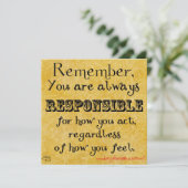 kaartkwaliteit citaat op verantwoordelijkheid (Staand voorkant)